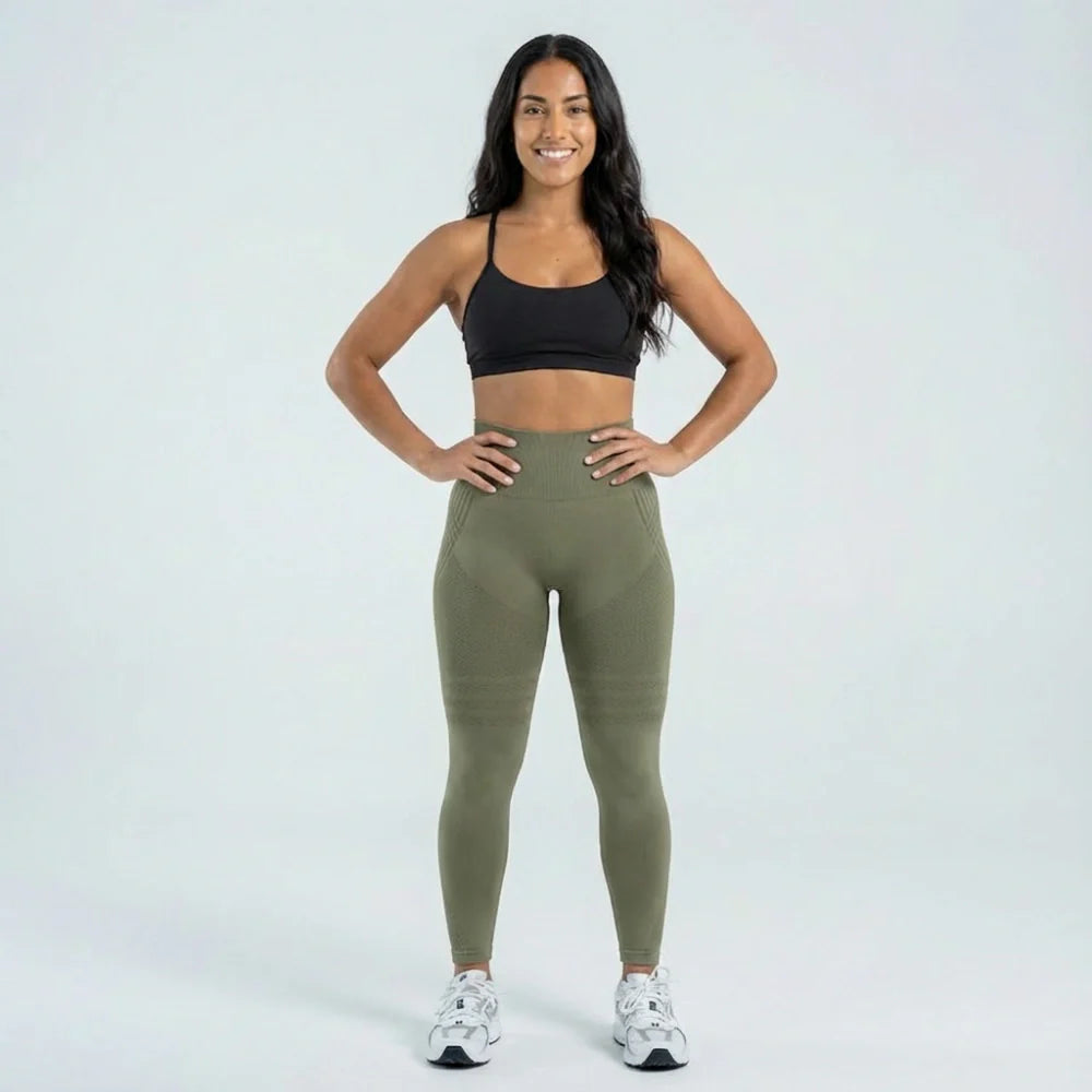 Cellumove 3D Leggings – Armeegrün